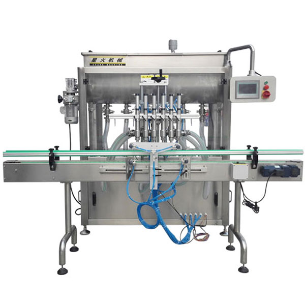 六頭辣椒醬灌裝機-全自動辣椒醬灌裝設(shè)備